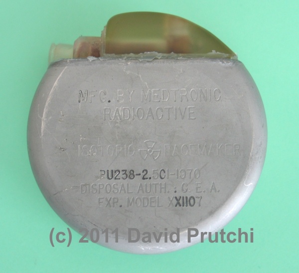 Medtronic's atomic pacemaker powered by an Alcatel plutonium 238 RTG