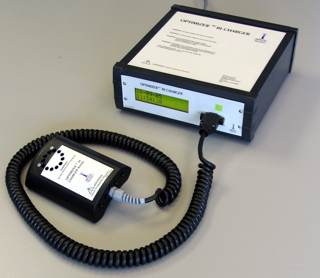 Charger for Impulse Dynamics' OPTIMIZER III IPG