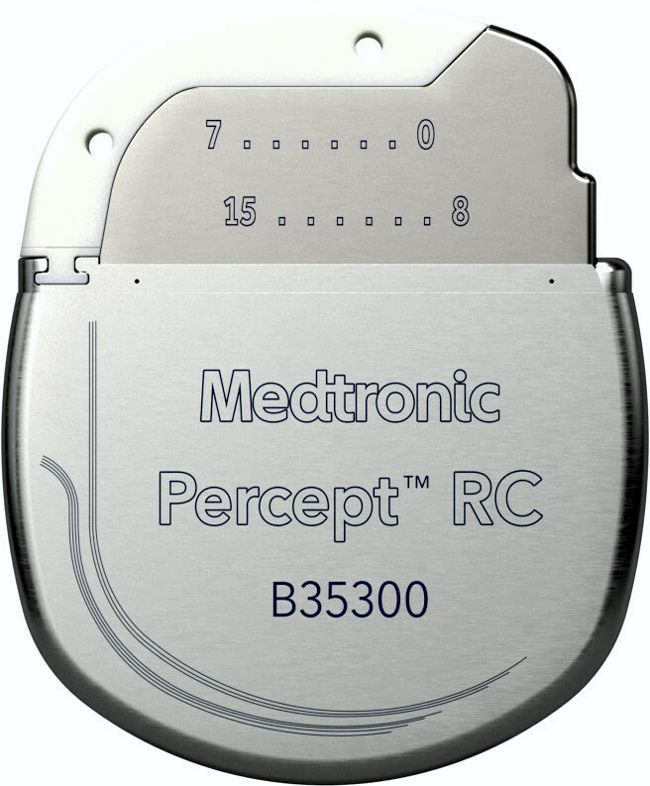 Medtronic Percept RC rechargeable DBS IPG www.implantable-device.com
