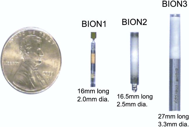 Bion microstimulator generations